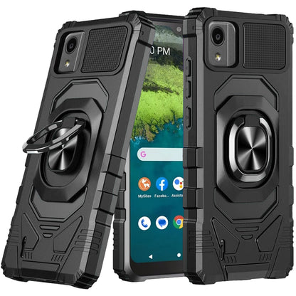 For Samsung Galaxy S26 Hybrid Dual Layer with 360° Rotate Magnetic Ring Stand Holder Kickstand TPU Rugged PC Shockproof Case Cover