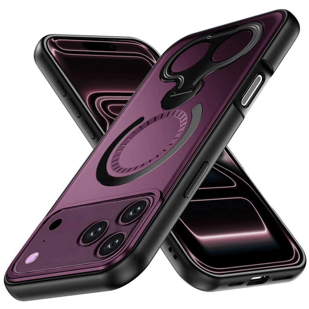 Phone Case for Apple iPhone 18 Pro Max Magnetic 2 Ring Stand Car Mount Friendly Shockproof Rugged Grip Armor Dual Ring Kickstand Heavy Duty Hybrid Cover