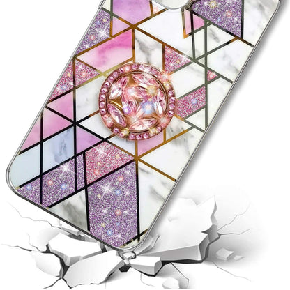 Phone Case Cover for Motorola Moto G Stylus 5G 2026 Fashion Design Bling Diamond Hybrid Protective Case, Ring Kickstand Hard PC + TPU Cover