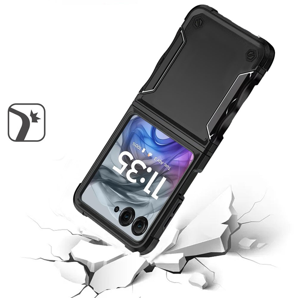 For Motorola Razr 2025 /2024 Slim Fit Back Hybrid Lightweight Shockproof 2-in-1 Hybrid Hard PC Bumper Frame Armor Protection Case Cover
