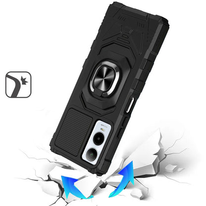 For Samsung Galaxy S26 Hybrid Dual Layer with 360° Rotate Magnetic Ring Stand Holder Kickstand TPU Rugged PC Shockproof Case Cover