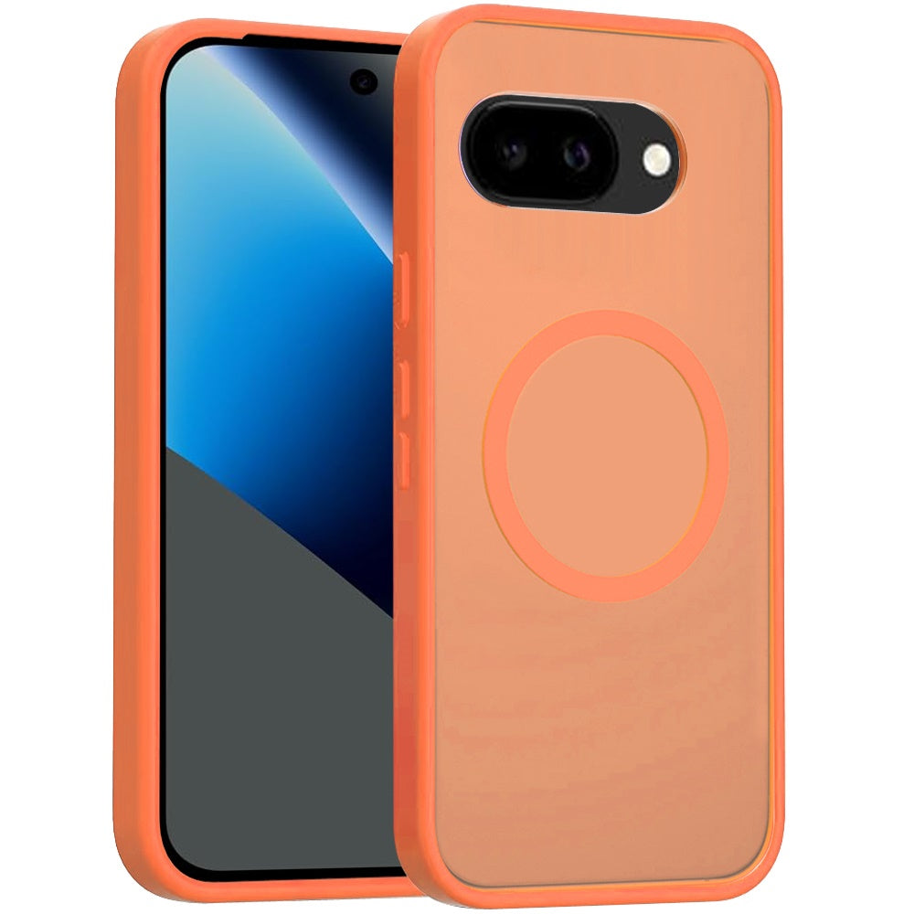 For Google Pixel 10a MagSafe Compatible Case Hybrid Soft TPU Bumper Hard Translucent Matte Back Slim Shockproof Case Cover
