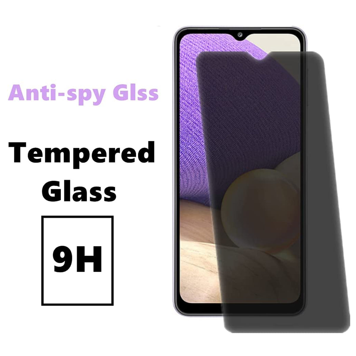 For Privacy Screen Protector, Anti Spy Anti Peeping Tempered Glass Full Protective Film, 9H, Anti Scratch, Easy Install Black Tablet Case Cover