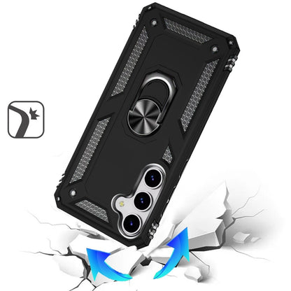 Phone Case for Samsung Galaxy S26 FE /Fan Edition Rotatable Ring Stand Shockproof Hybrid Armor Anti Slip Heavy Duty Fit Magnetic Car Mount Durable Grip Cover