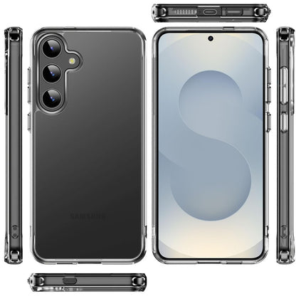 For Samsung Galaxy S26+ / S26 Plus Shockproof Slim Crystal Clear Transparent Hybrid Cover with Enhanced Drop Protection Case Cover Transparent