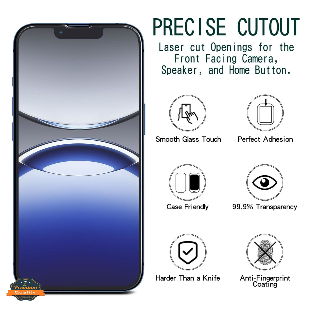 For Apple iPhone 16e /iPhone SE4 HD Clear Tempered Glass Screen Protector Scratch-Resistant Film Protector Clear