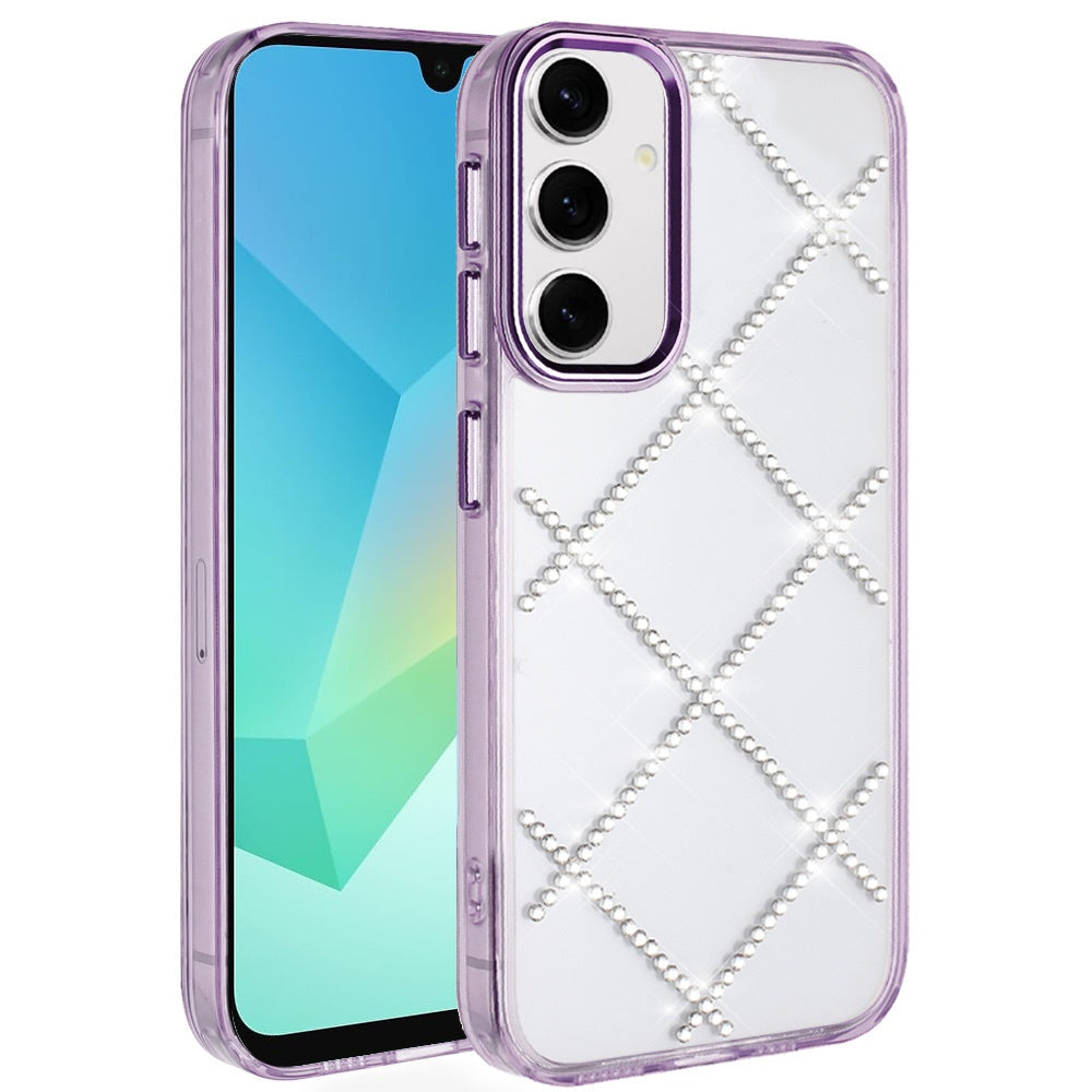 For Samsung Galaxy S25+ /S25 Plus /S24+ Plus Gem Glitter Diamond Bling Clear Hybrid TPU Cover, Colorful Shockproof Protective Back, Slim Fit for Women Girls Case Cover