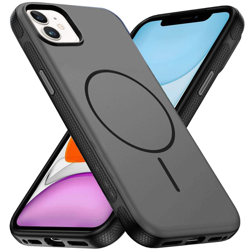 Phone Case for Apple iPhone 11 Super Magnetic Compatible with MagSafe Matte Hybrid TPU Shockproof Protective Durable Grip Edge Slim Fit Cover