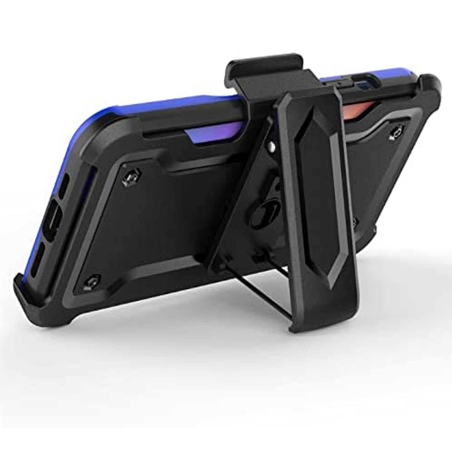 Phone Case Cover for Motorola Moto G Stylus 5G 2026 Hybrid Wallet Case with Invisible ID Card Slot, Kickstand, Holster Belt Clip, Heavy-Duty Protection Cover Blue