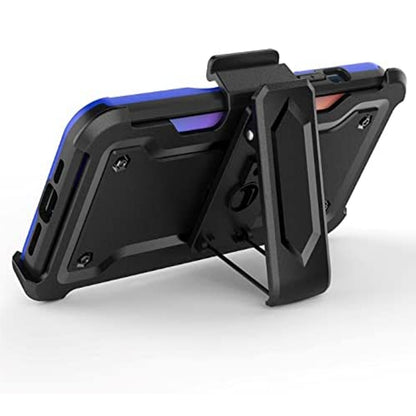 Phone Case Cover for Motorola Moto G Stylus 5G 2026 Hybrid Wallet Case with Invisible ID Card Slot, Kickstand, Holster Belt Clip, Heavy-Duty Protection Cover Blue