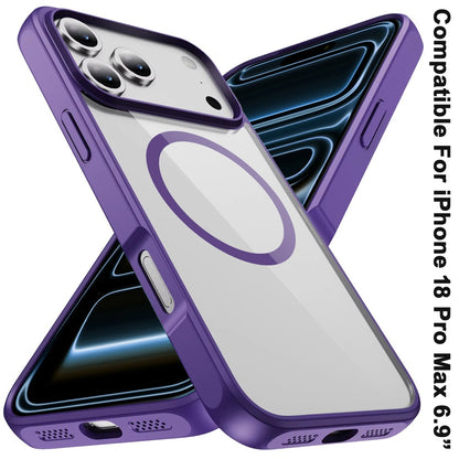 Phone Case for Apple iPhone 18 Pro Max Transparent Magnetic HQ Shockproof Hybrid 2.0mm Thick AntiSlip Grip Drop Protection Rugged Clear Durable Impact Cover