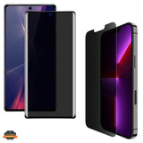 For Apple iPhone 15 (6.1") Privacy Screen Protector Tempered Glass Anti-Spy Anti-Peek 9H Hardness Black Phone Case Cover