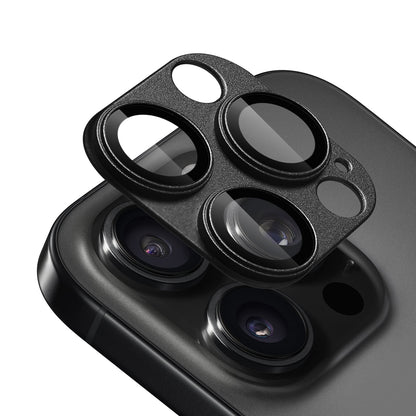 Camera Lens Protector for Apple iPhone 16 Pro Camera Lens Protector Tempered Glass Metal Frame Scratch Resistant HD Clear Precision Fit