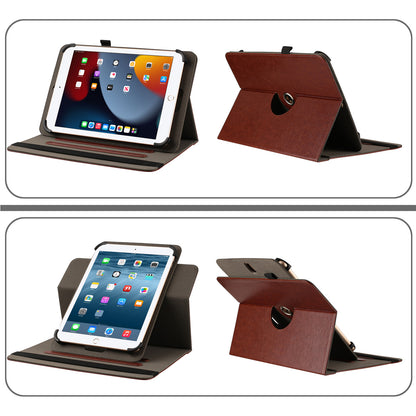 Universal PU Leather Folio Magnetic Closure Multi-Angle Stand Slim Fit Full Body Precise Cutouts