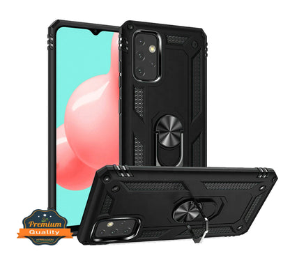 For Apple iPhone 17E /16E Hybrid Shockproof Durable 360 Degree Rotatable Ring Stand Holder Kickstand Fit Magnetic Car Mount Case Cover
