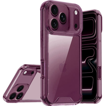 Phone Case for Apple iPhone 18 Pro Max Shockproof Transparent Hard PC TPU Hybrid Durable Frame Gummy Protective Slim Grip Lightweight Cover