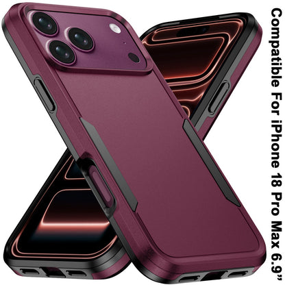 Phone Case for Apple iPhone 18 Pro Max/ iPhone 17 Pro Max Tough Hybrid Shockproof Rugged Dual Layer Durable Impact Resistant Drop Protection Heavy Duty Bumper Cover Purple