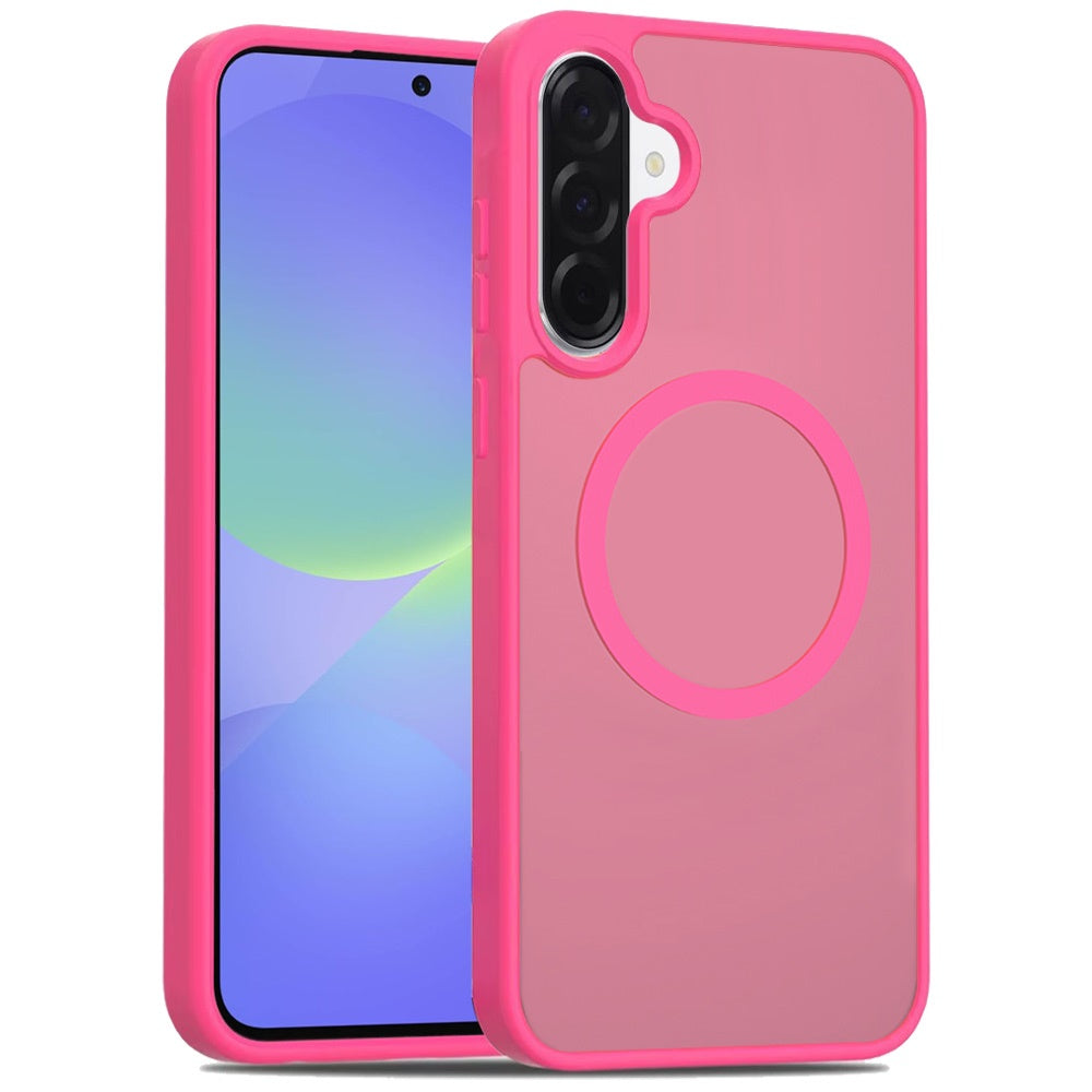 For Samsung Galaxy A37 MagSafe Compatible Case Hybrid Soft TPU Bumper Hard Translucent Matte Back Slim Shockproof Case Cover