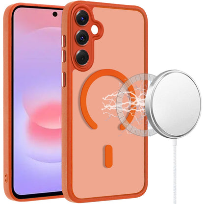Matte Frosted Magnetic Back Hybrid Hard PC Soft TPU Camera Protection Slim Shock Absorbing Anti Fingerprint