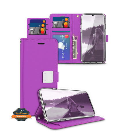 For Samsung Galaxy A26 PU leather Wallet 6 Card Slots folio with Wrist Strap & Kickstand Pouch Flip Shockproof Case Cover