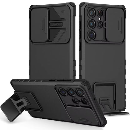 For Samsung Galaxy S25 /S24 Hybrid Hard PC & TPU Rubber Shockproof with Kickstand & Covered Camera Protection Case Cover