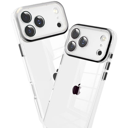 Transparent Clear Hybrid Metal Button Camera Guard Shockproof Gummy TPU Slim Protective Grip
