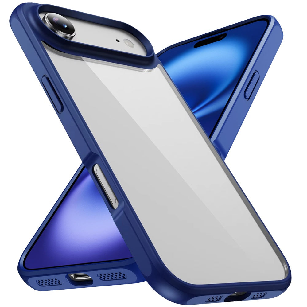 For Apple iPhone 17 Air (6.6") Hybrid Transparent HQ Slim Shockproof Clear Protective Thick 2.0mm TPU Frame Case Cover