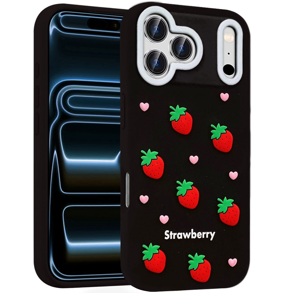 Phone Case for Apple iPhone 18 Pro Max/ iPhone 17 Pro Max Fashionable Silicone Textured Decorative Design Pattern Protective Rubber TPU Hybrid Protection Cover