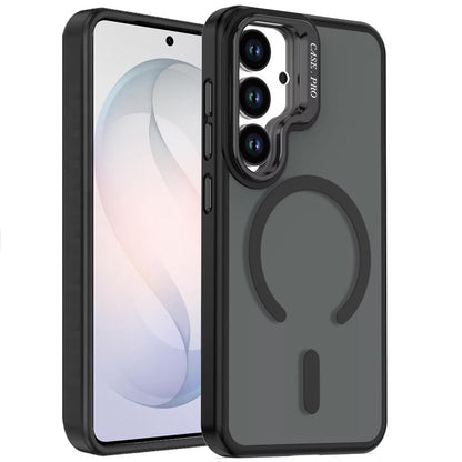 Phone Case for Samsung Galaxy S26 FE /Fan Edition Magnetic Shockproof Hybrid Camera Stand Guard Anti Slip Rubber Durable Protective Matte Design Cover