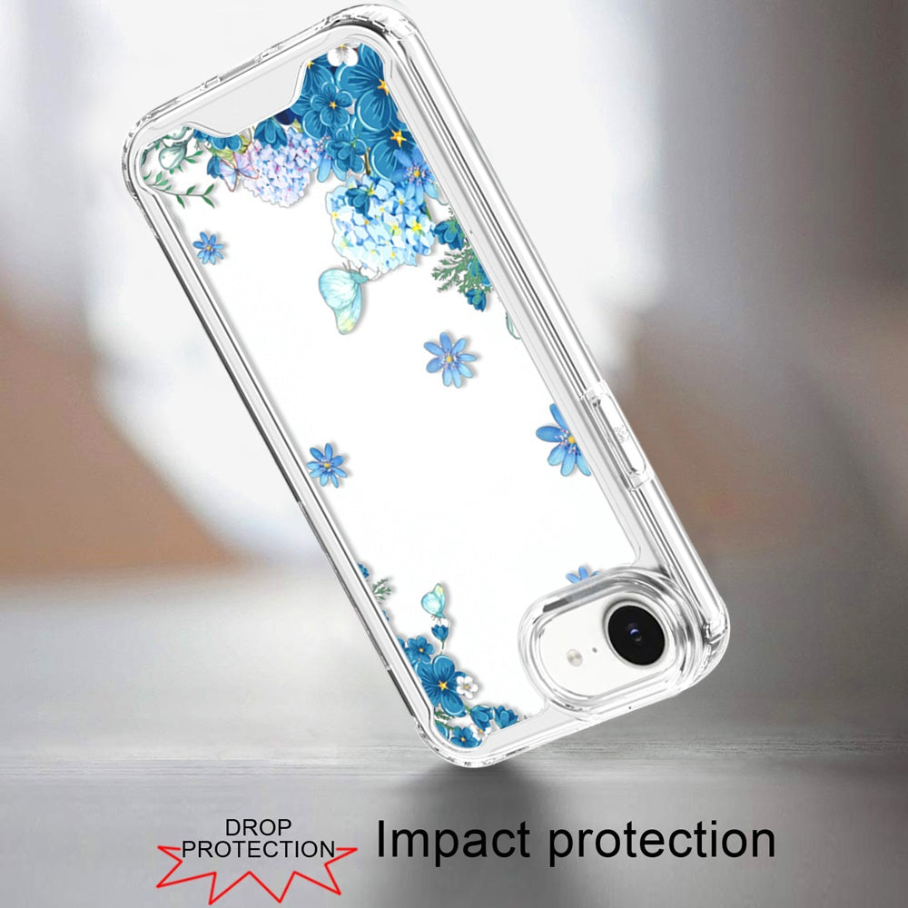 For Apple iPhone 17E /16E Beautiful TPU Design, Slim Shockproof Soft Cover for Women and Girls, Stylish Protective Case Cover