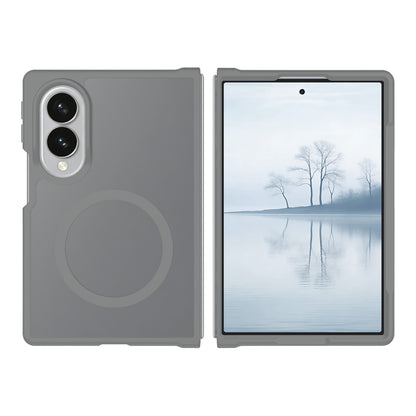 Phone Case for Samsung Galaxy Z Fold 8 Magnetic Circle Matte Hybrid Shockproof Smooth Grip Durable Camera Protection Soft Touch TPU Armor Cover
