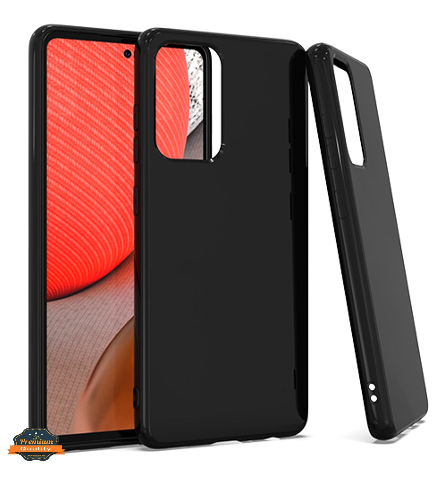 For Samsung Galaxy S25 /S24 Slim Thin TPU Gel Rubber Protective Case Soft Skin Flexible Candy Gummy Protective Hybrid Case Cover Black