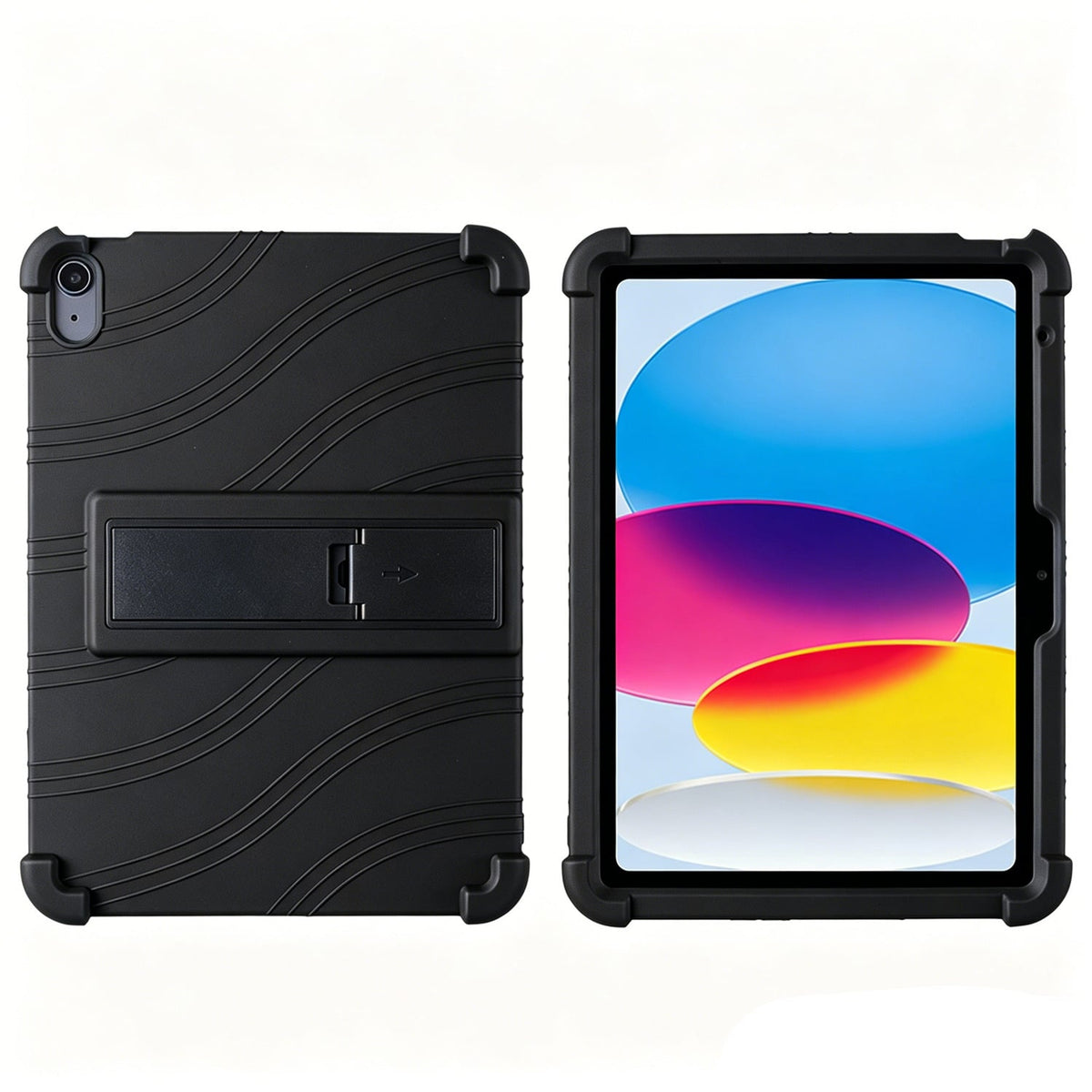 Tablet Case for iPad (A16) 11th /10th Gen 2025/2022 (10.9") Thick Shockproof Silicone Heavy Duty Rugged Hybrid Full Body Drop Protection Detachable Stand Cover