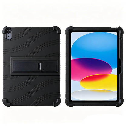Tablet Case for iPad (A16) 11th /10th Gen 2025/2022 (10.9") Thick Shockproof Silicone Heavy Duty Rugged Hybrid Full Body Drop Protection Detachable Stand Cover