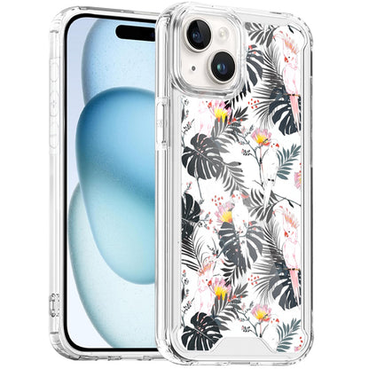 For iPhone 15 (6.1") Beautiful TPU Design, Slim Shockproof Soft Cover for Women and Girls, Stylish Protective Case Cover