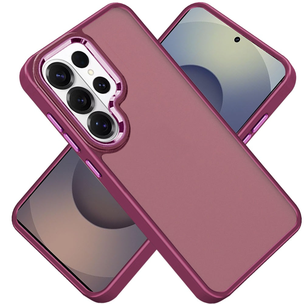 For Samsung Galaxy S26 Ultra Slim Fit Thin Hybrid,Frosted Matte Polished Acrylic Hard PC with TPU Rubber Frame Case Cover