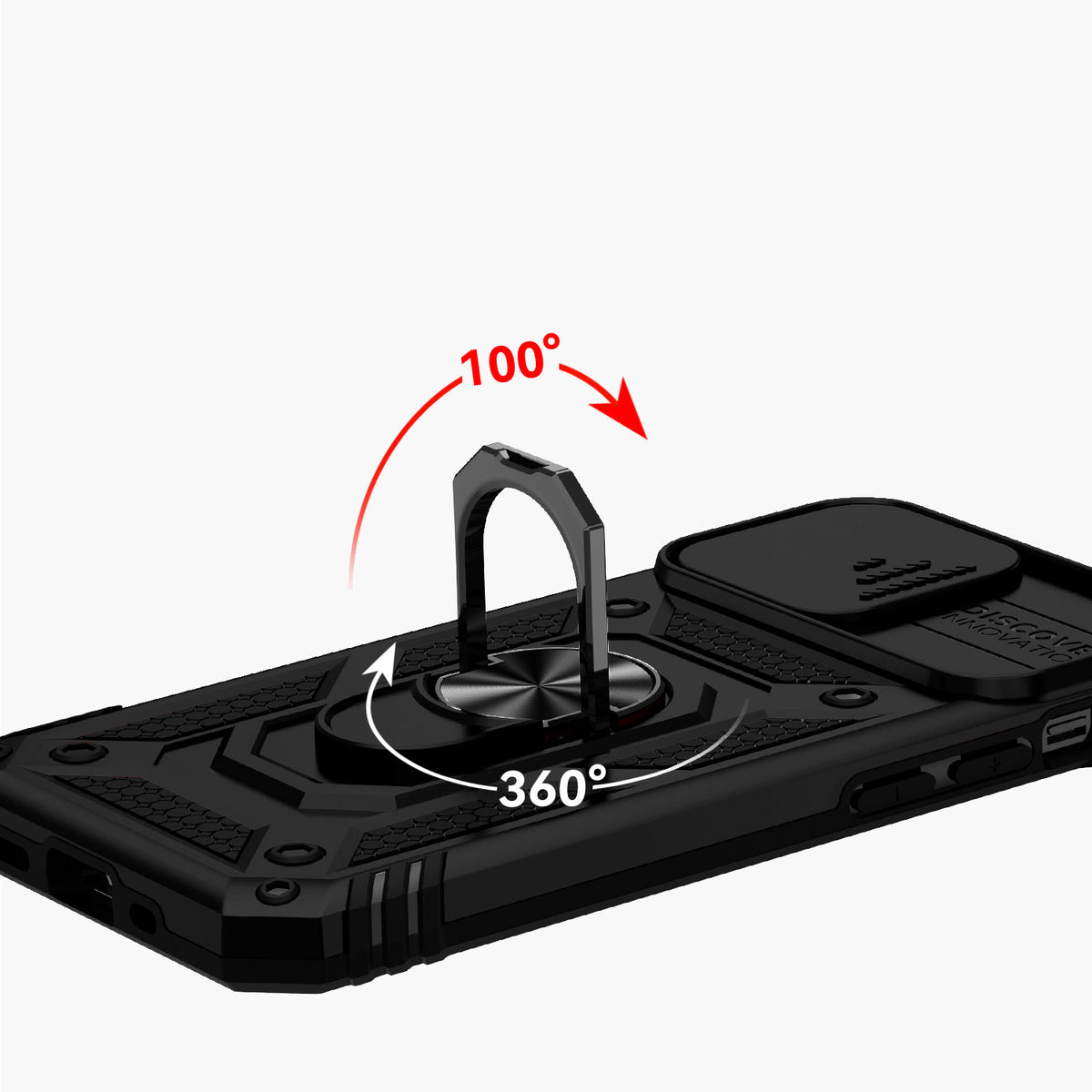 For Samsung Galaxy S26 Ultra Hybrid Ring Shockproof with 360° Rotate Ring Kickstand, Camera Lens Protection, Soft Edge Bumper Case Cover