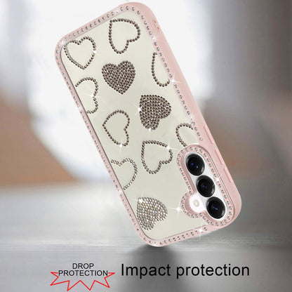 Spread Love Glitter Shimmer Bling Diamond Edge Hybrid Drop Protection Shockproof Design