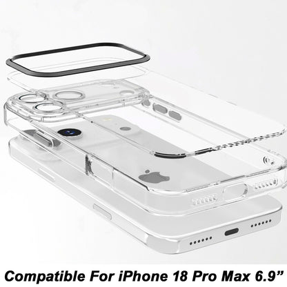 Transparent Clear Hybrid Metal Button Camera Guard Shockproof Gummy TPU Slim Protective Grip