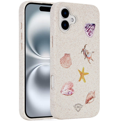 For Apple iPhone 16 Plus (6.7") Eco Friendly Bio-Degradable Design Hybrid Cases Slim Fit Soft TPU Drop Protection Rubber printed Case Cover