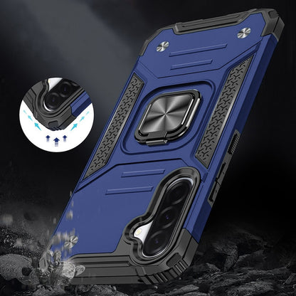 Phone Case for Samsung Galaxy A57 Magnetic Car Mount Hybrid Ring Stand Shockproof Rugged Grip Armor Heavy Duty Protective TPU Durable Cover