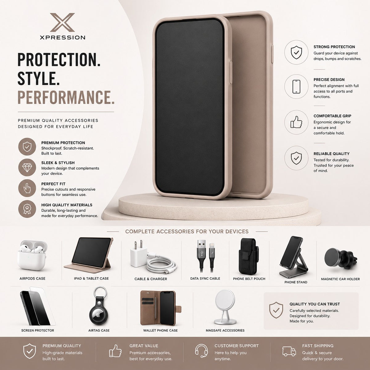 AirPods Case for Airpods PRO Hard Shell Rugged Shockproof Protective Shell with Carabiner Clip Scratch Resistant Wireless Charging Compatible Cover Black