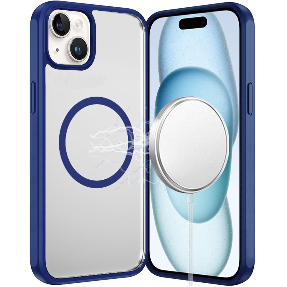 For Samsung Galaxy S26+ / S26 Plus Magnetic Circle HQ Transparent Clear TPU Thick 2.0mm Frame Hybrid Shockproof Protector Case Cover