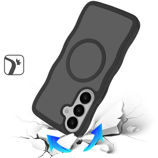 For Samsung Galaxy S26+ / S26 Plus Grip Hand Magnetic Hybrid Case Shockproof Protection Matte Skin Rubber TPU + PC Case Cover