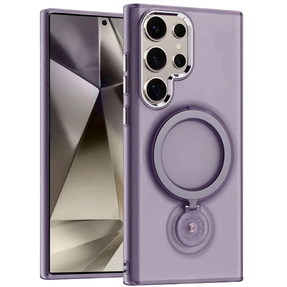 For Samsung Galaxy S25 /S24 MagSafe Compatible with 360° Ring Stand, Magnetic Kickstand, Slim Hybrid Protective Case Cover