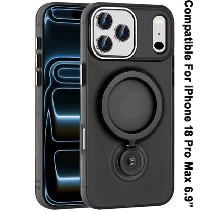 Phone Case for Apple iPhone 18 Pro Max Magnetic Hoop 360 Ring Stand Hybrid Shockproof Hard PC TPU Rubber Bumper with MagSafe Compatible Cover