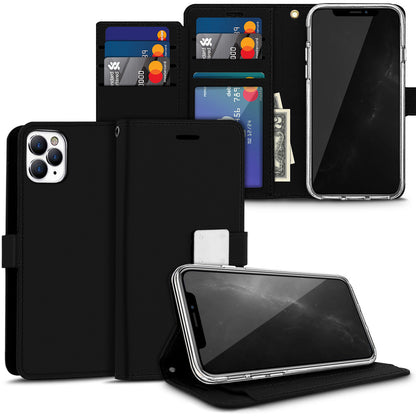 For Samsung Galaxy A36 PU leather Wallet 6 Card Slots folio with Wrist Strap & Kickstand Pouch Flip Shockproof Case Cover