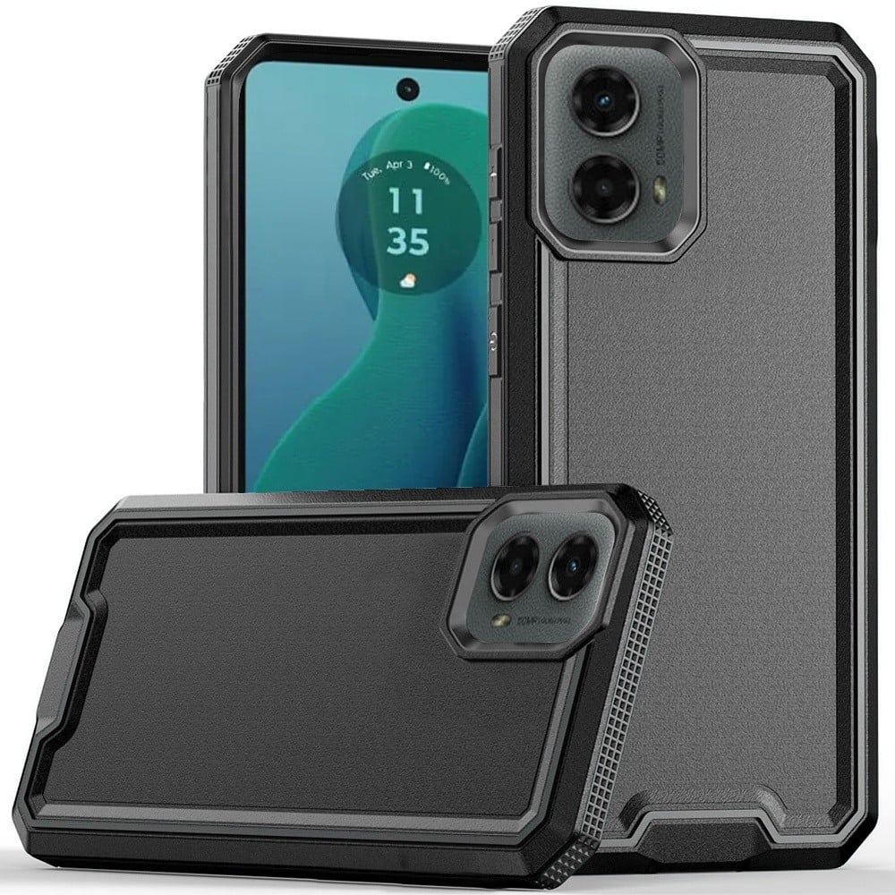 For Motorola Moto G 5G 2024 Premium Fused Hybrid Tough Strong Hard PC TPU Rubber Shockproof Drop Protection Impact Case Cover