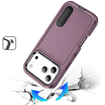 Phone Case for Apple iPhone 18 Pro Max 3in1 Tough Rugged Kickstand Shockproof Armor Grip Heavy Duty Drop Resistant Protective Hybrid Cover