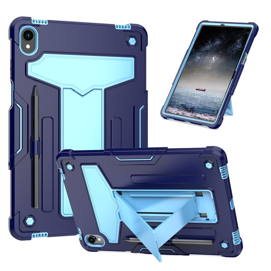 Tablet Case for Samsung Galaxy Tab S11 3in1 Tough Hybrid Vertical Kickstand Heavy Duty Shock Absorbing Drop Protection Raised Bezel Precise Cutouts Cover Blue